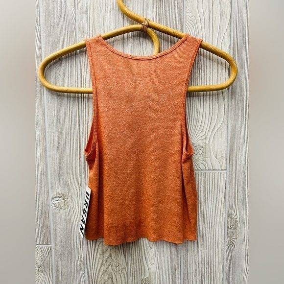 NEW! URBAN OUTFITTERS Godfather Cropped BDG Tank In Rust Orange UO NWT - Picture 6 of 8